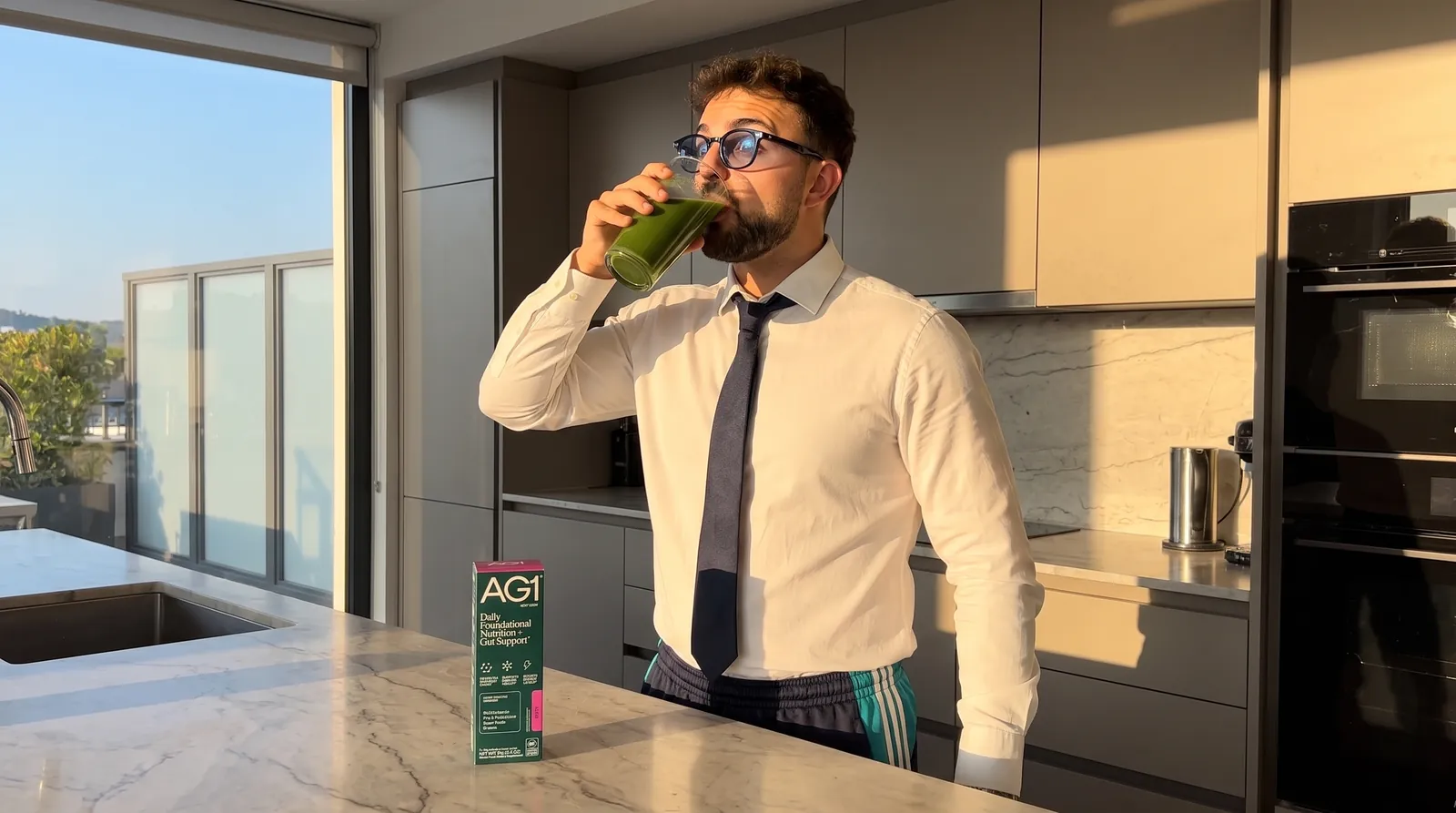 Max Schipilliti con il prodotto del brand