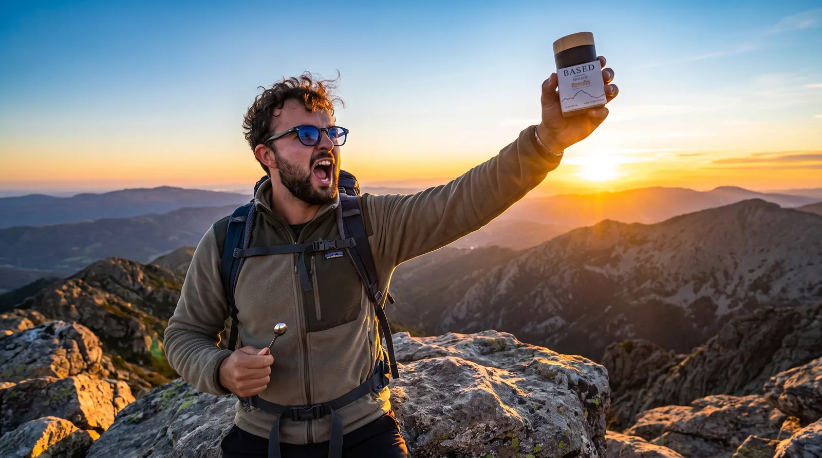 Max Schipilliti con il prodotto di Based Supplements