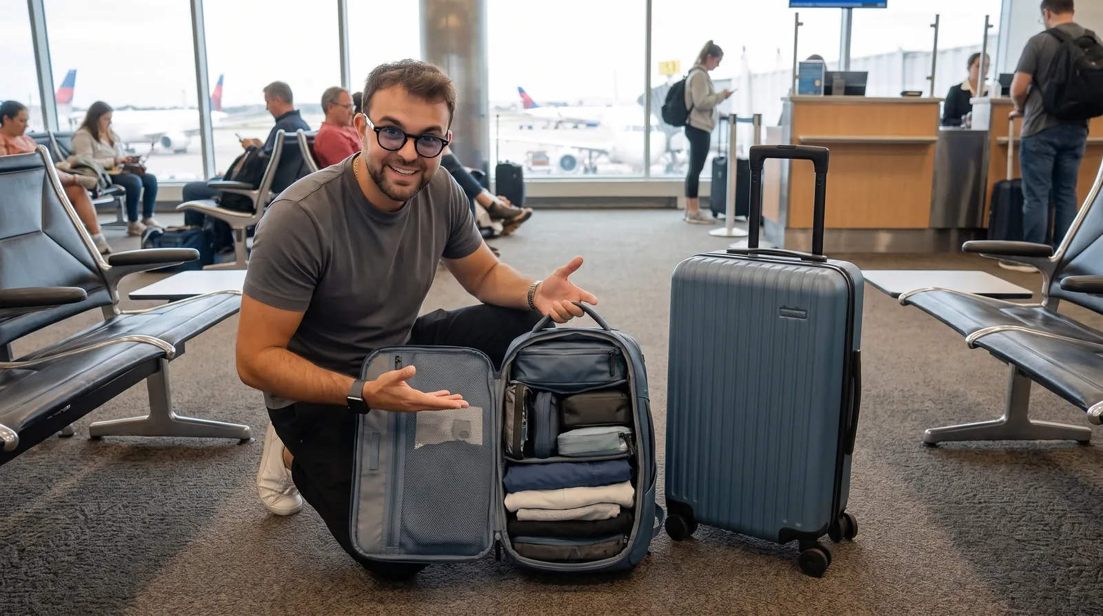 Max Schipilliti con il prodotto di NOMATIC
